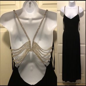 Beautiful Cache Long Black Formal Dress